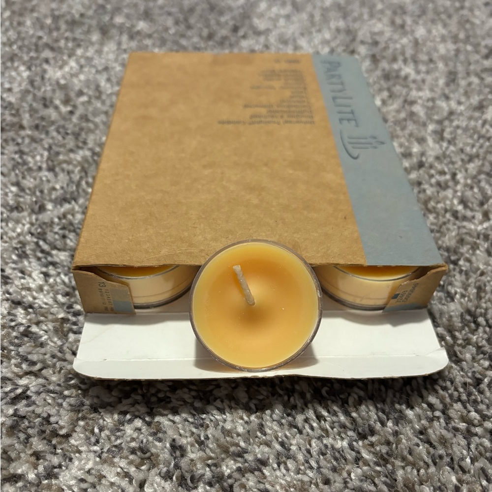 {PartyLite} PartyLite 12 pack of universal tealight candles - citrus peel & sage